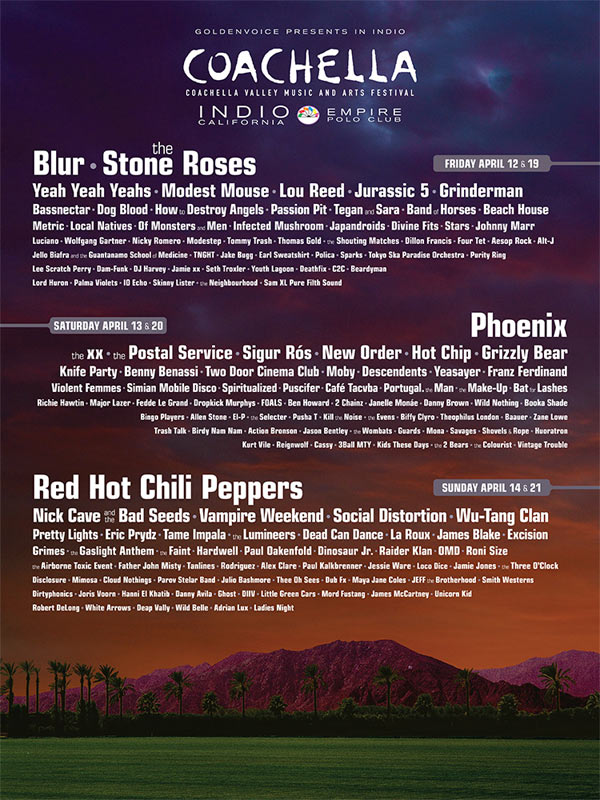Coachella 2013 lineup