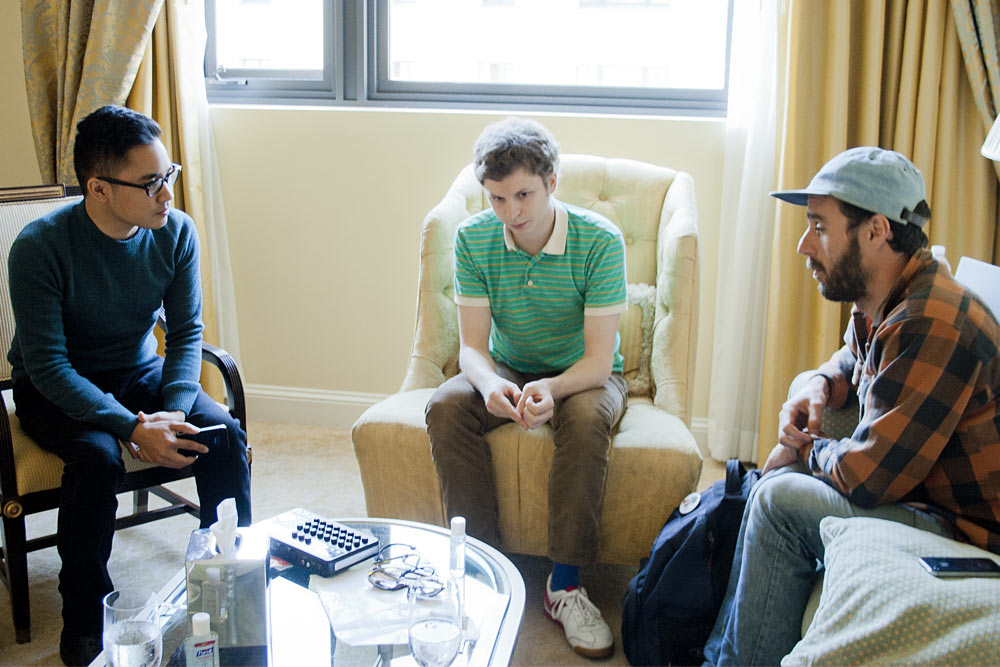 Michael Cera and Sebastian Silva with Bernard Boo