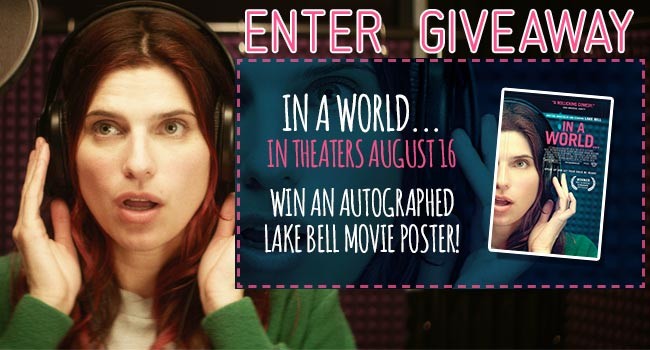 Giveaway: Movie Poster Autographed by Lake Bell