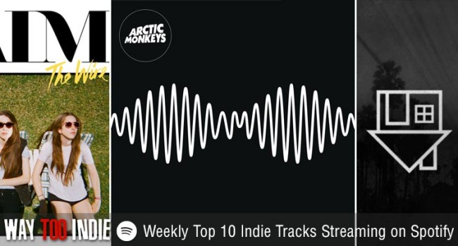 Weekly Top 10 Indie Tracks Streaming on Spotify: Arctic Monkeys, Haim, & More