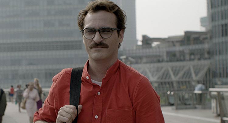 Joaquin Phoenix Her moustache