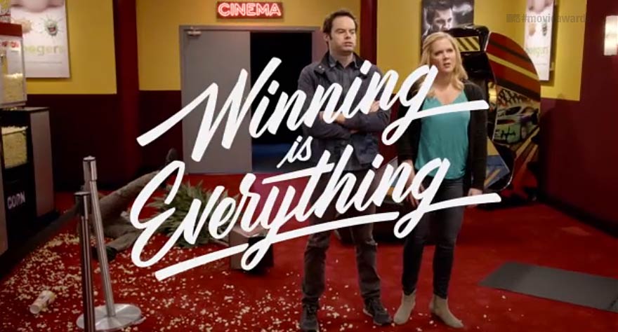 Bill Hader and Amy Schumer Prove Winning is Everything in Hilarious New Video