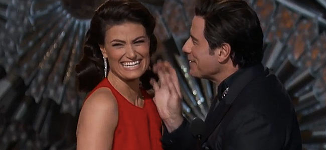 John Travolta creepy at Oscars 2015