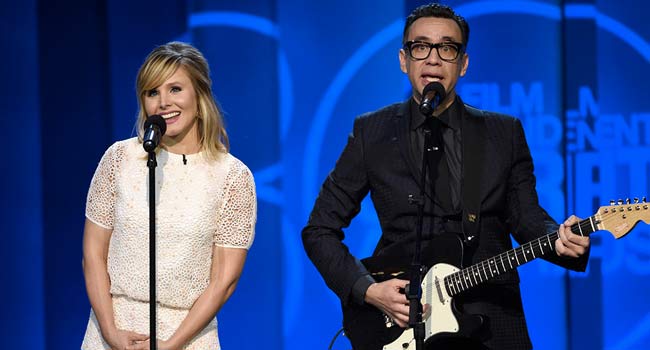 Kristen Bell and Fred Armisen at Independent Spirit Awards