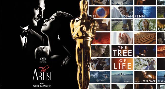 The Artist and The Tree of Life Oscars