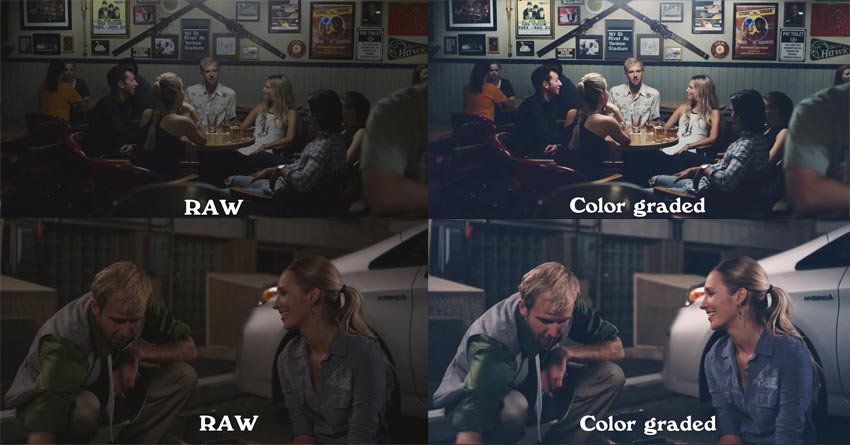 RAW versus Color Graded