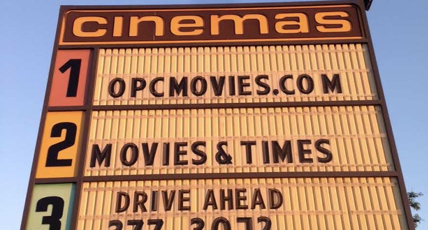 cinema sign outside