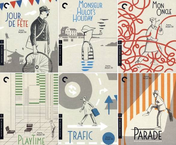 Complete Jacques Tati blu-ray movie covers