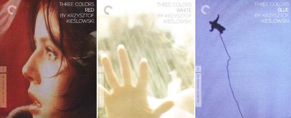 Three Colors Trilogy movie covers criterion