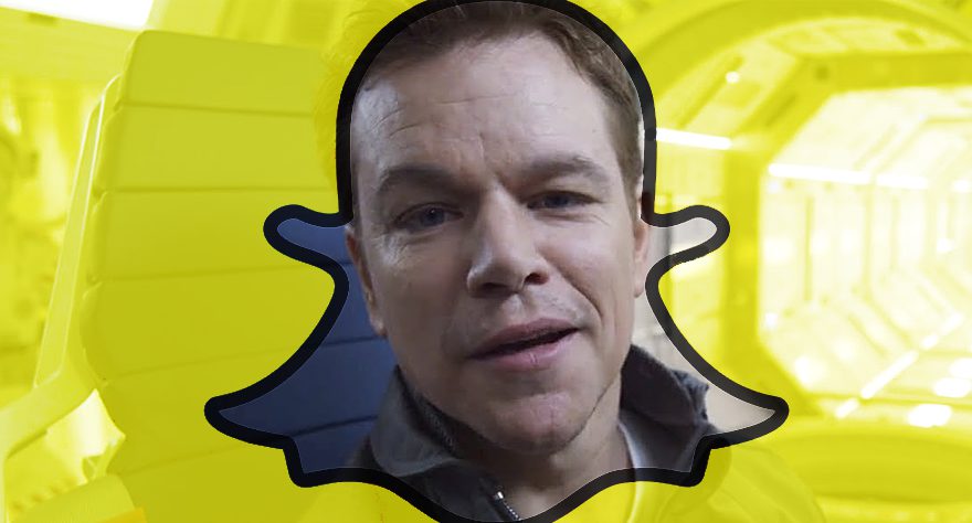 WATCH: Matt Damon in the ‘The Martian Snapchat’