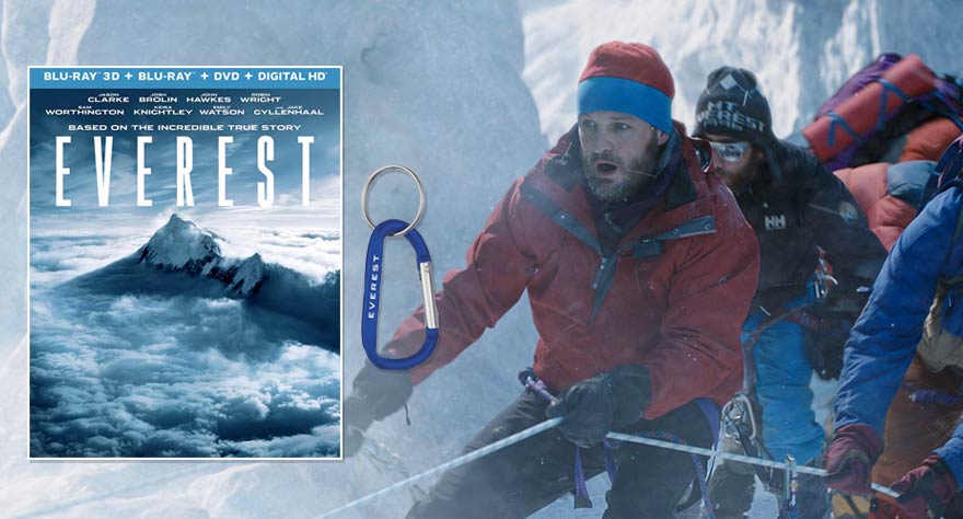 Giveaway: Climbing Adventure ‘Everest’ Starring Jake Gyllenhaal on Blu-ray and a Carabiner